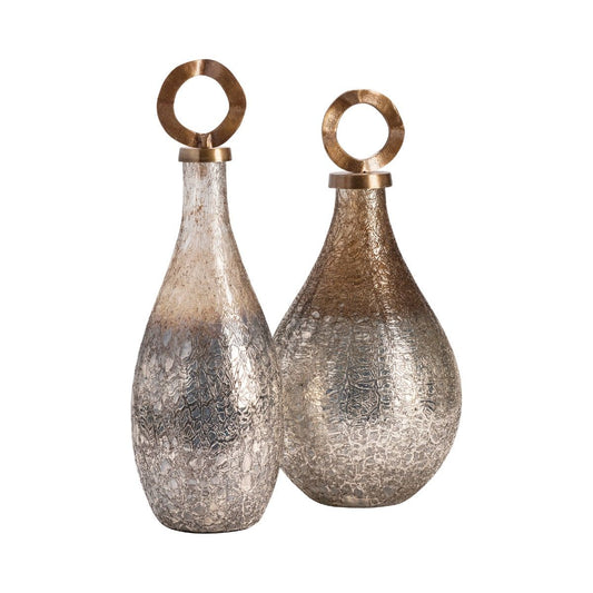 Crack Glass Vase - Bronze