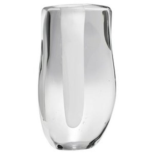 Inverted Oppulence Vase - Clear and White