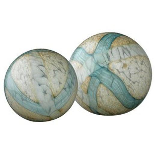 Cosmos Pale Glass Ball - Blue