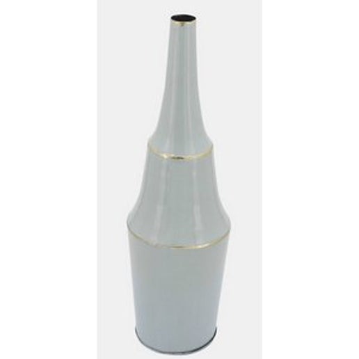 Metal Mint Vase with Gold Trims