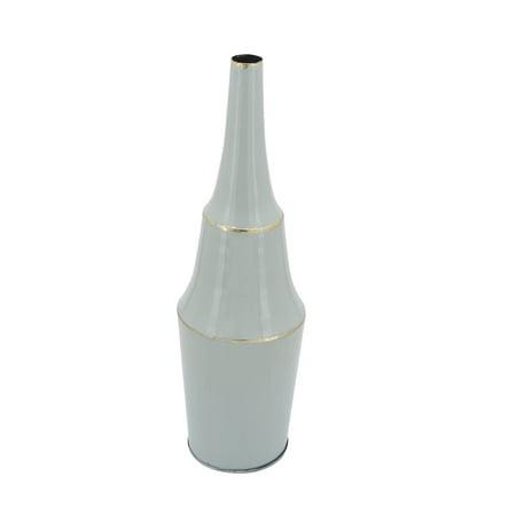 Metal Mint Vase with Gold Trims
