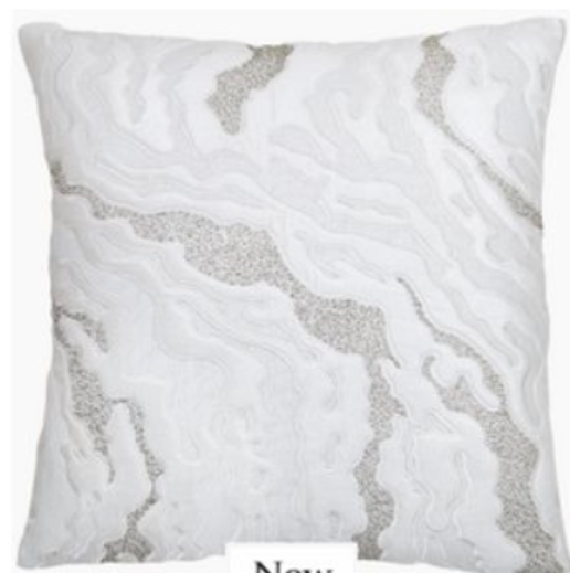 Silver Beads Pillow