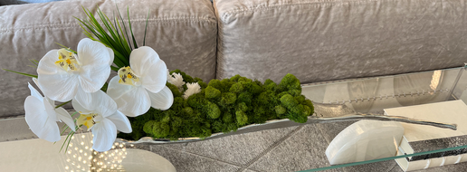 Tray Floral - Silver